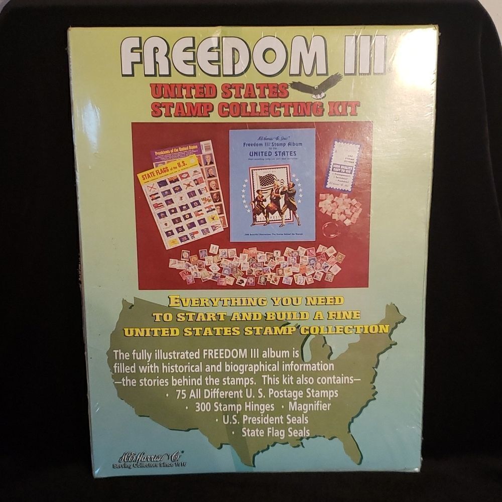 NWT H. E. Harris Freedom III US Stamp Collecting Kit - Brand New - Still…